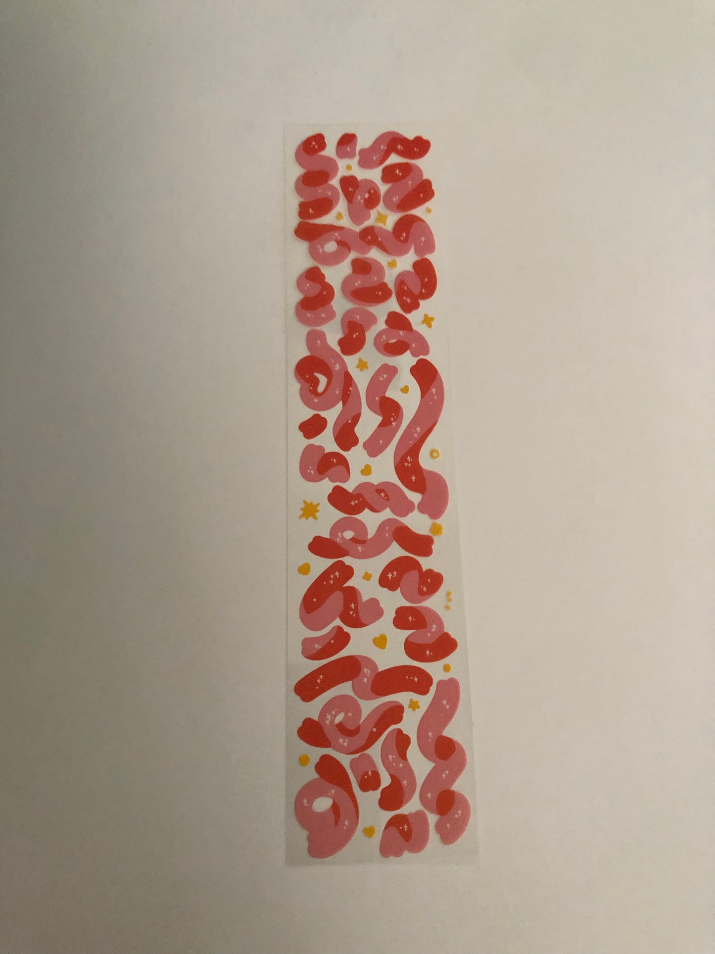 Red Orange Sticker sheets