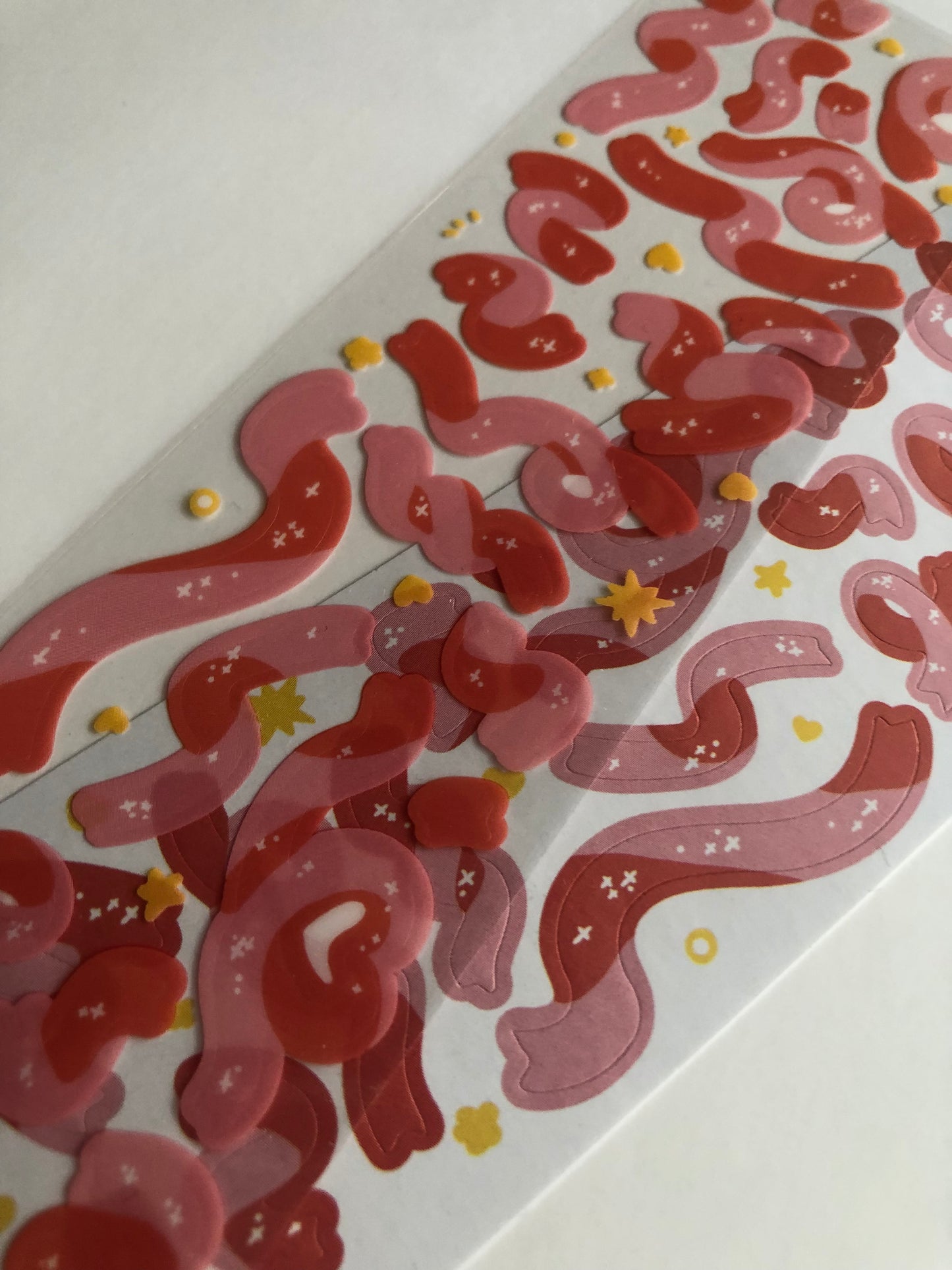 Red Orange Sticker sheets