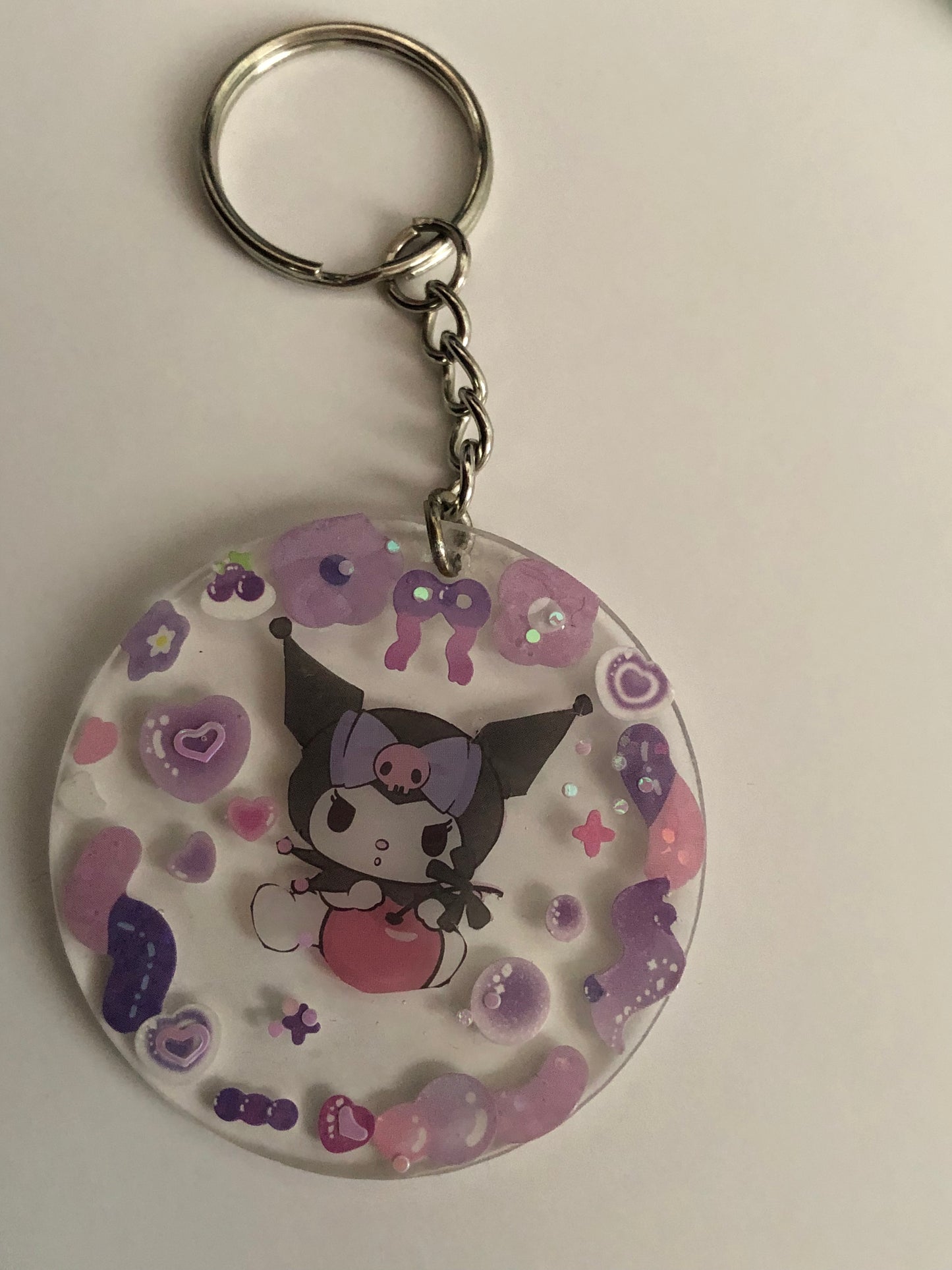 Purple Kuromi keychain