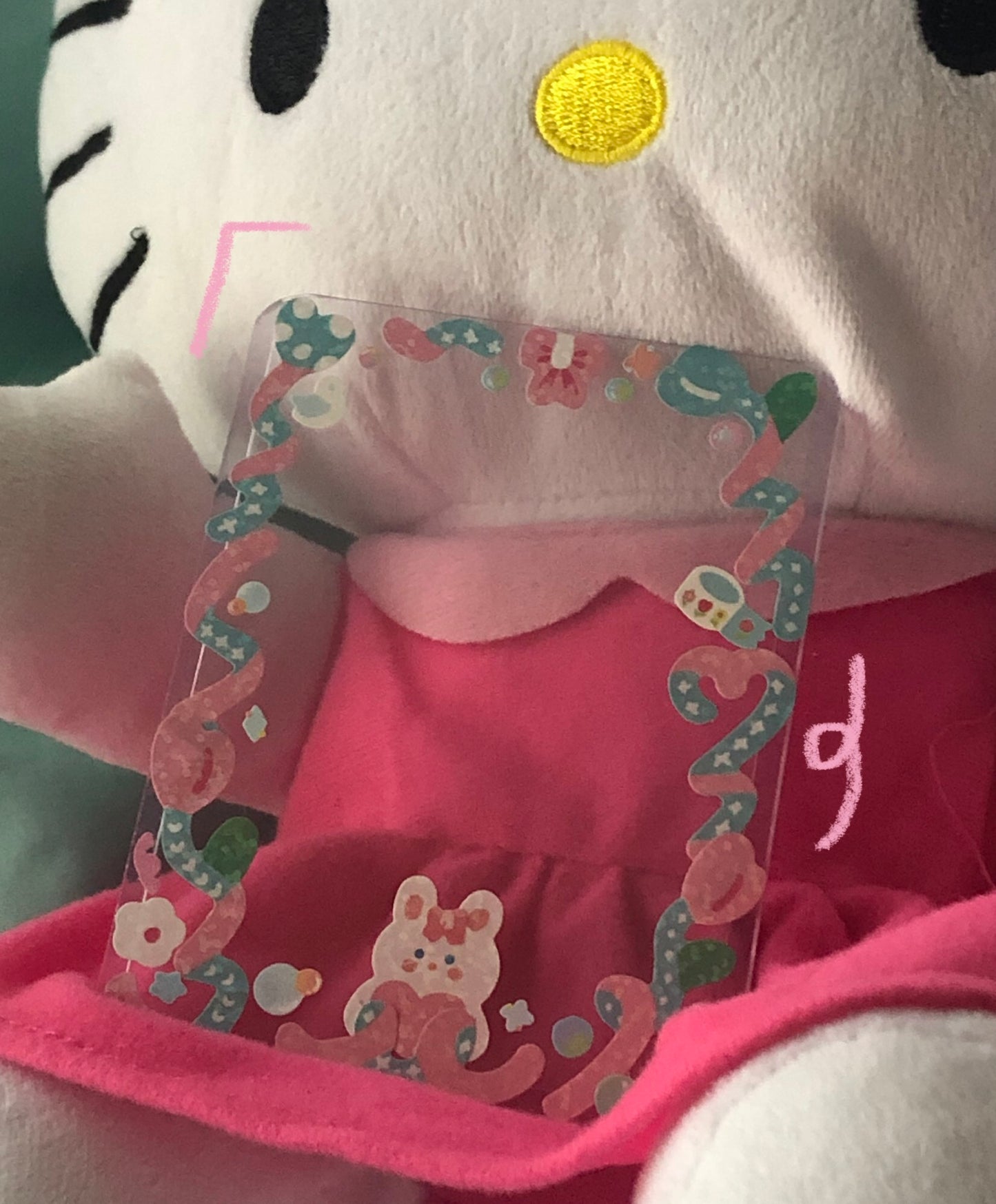 Pink and Blue Bunny Card Sleeve