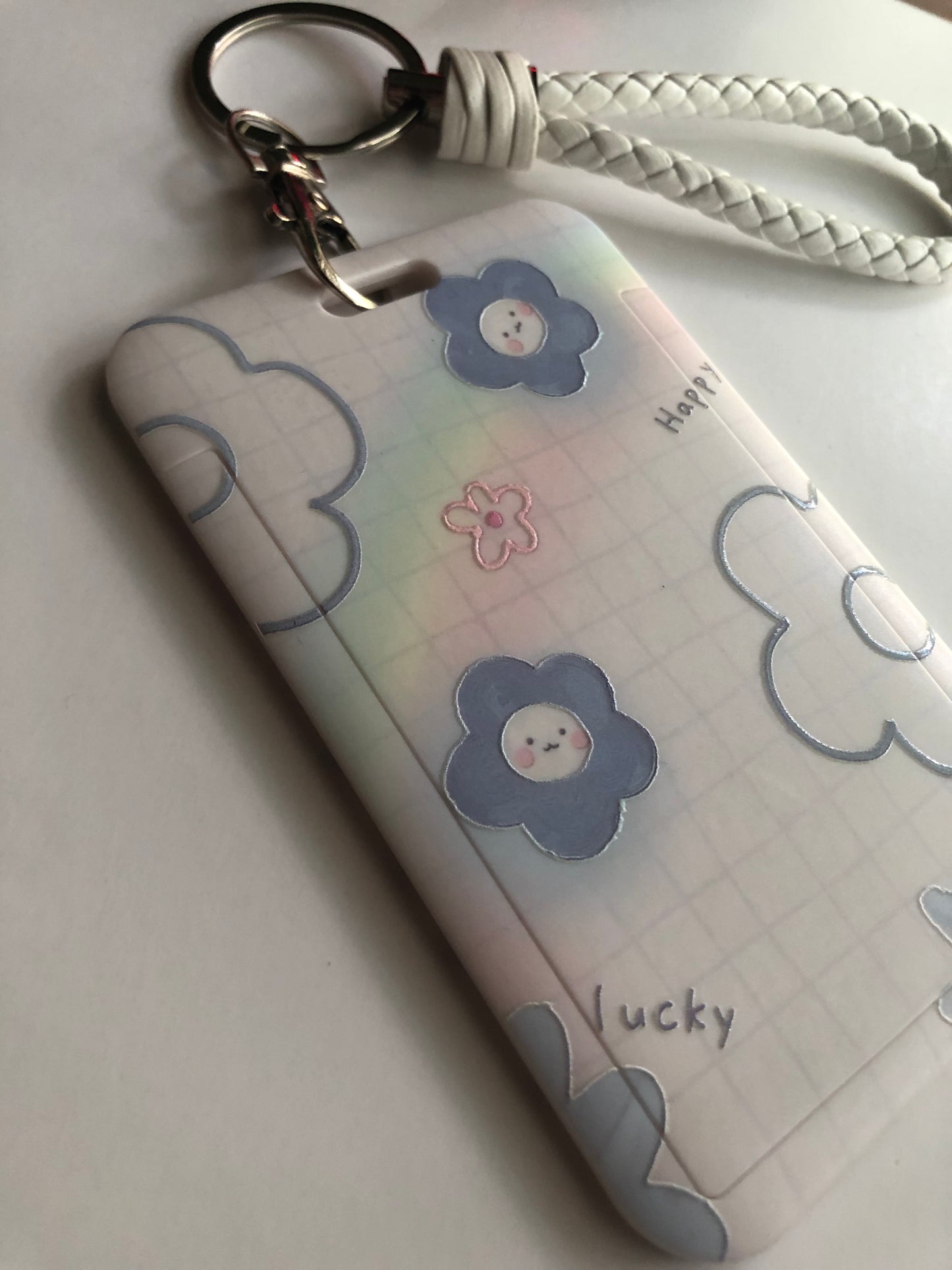 Blue Flower Card Holder